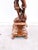 Brown Carved and Gilded Wooden Torch-Style Floor Lamp, 1970 For Sale - Image 8 of 12