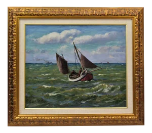 Rene Lienard De Saint Delis, Pecheurs en Mer (Fishermen at Sea), c1920
