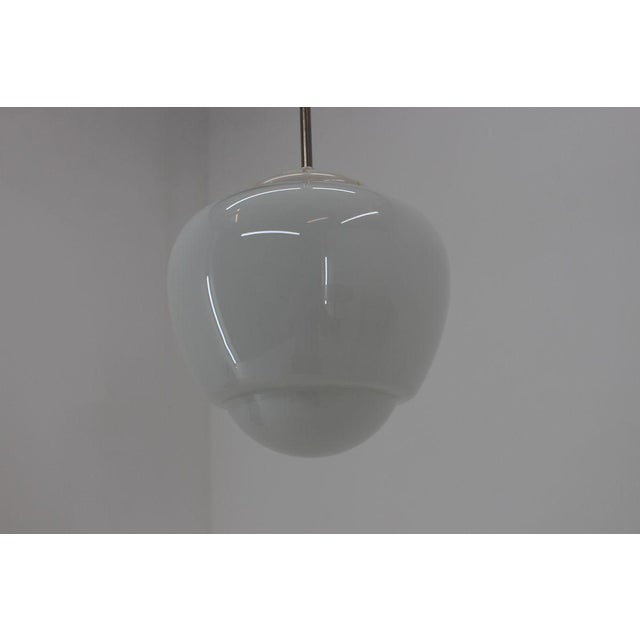 Glass Minimalistic Pendant Lamp, 1970s For Sale - Image 7 of 8
