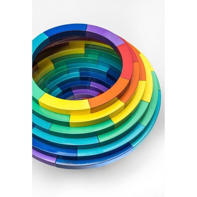 Raw & Rainbow Giostra Sculpture in Powder-Coated Aluminum by Altreforme For Sale - Image 9 of 9