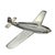 American Wwii Sweetheart P-47 Thunderbolt Fighter Airplane Brooch Silver Tone For Sale - Image 3 of 4