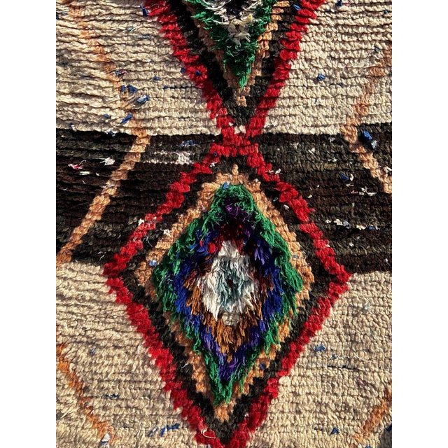 Art Deco 1980s Moroccan Azilal Runner Rug For Sale - Image 3 of 6