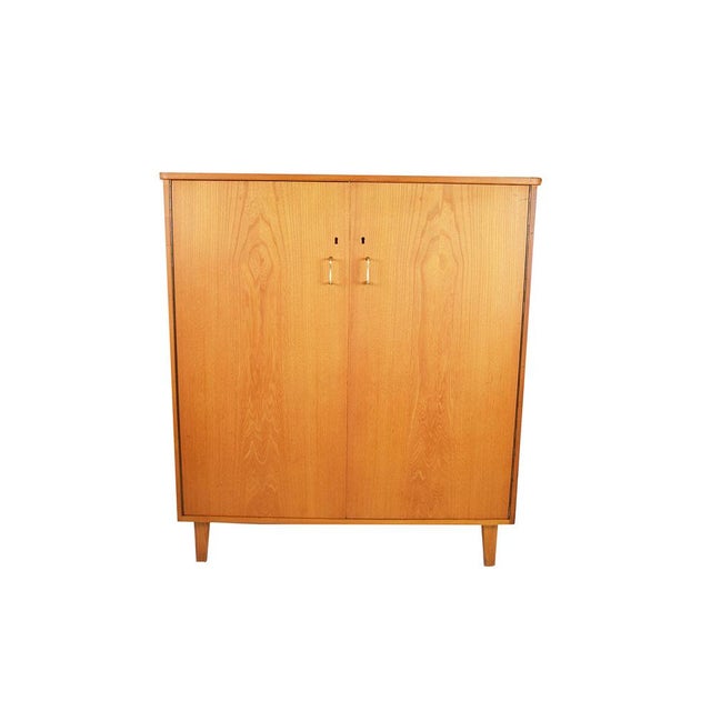 Brown Linen Cabinet Chest of Drawers from Svenska Möbelfabrikerna Bodafors, Sweden, 1940s-1950s For Sale - Image 8 of 9