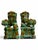 An incredibly vibrant and charismatic pair of vintage mid-century ceramic Chinese Foo Dogs (Imperial Guardian Lions). This...