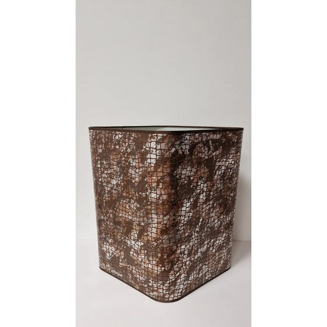 Brown Ceramic Table Lamp by Zaccagnini, 1970s For Sale - Image 8 of 13