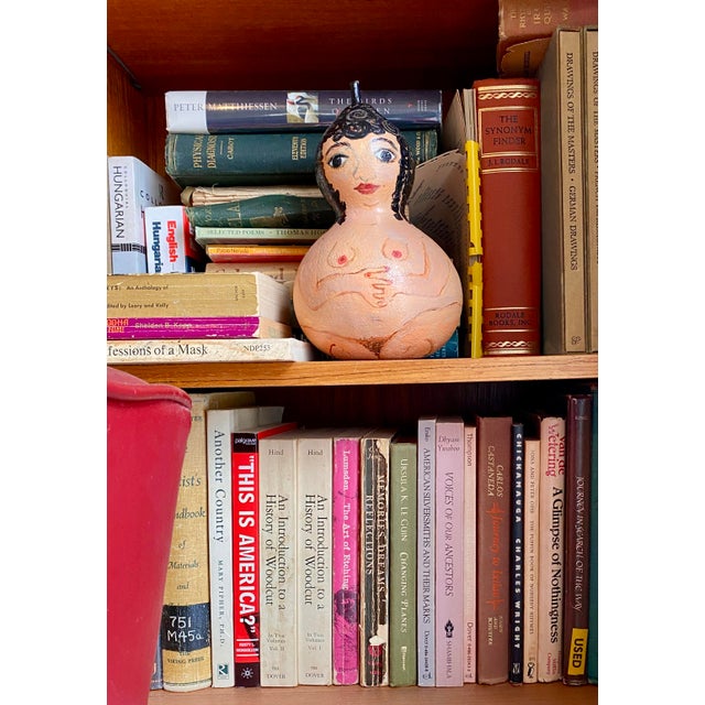 2000 - 2009 Nude Goddess Gourd Rattle Made & Blessed by Folk Outsider Artist Dixie Lubin For Sale - Image 5 of 5