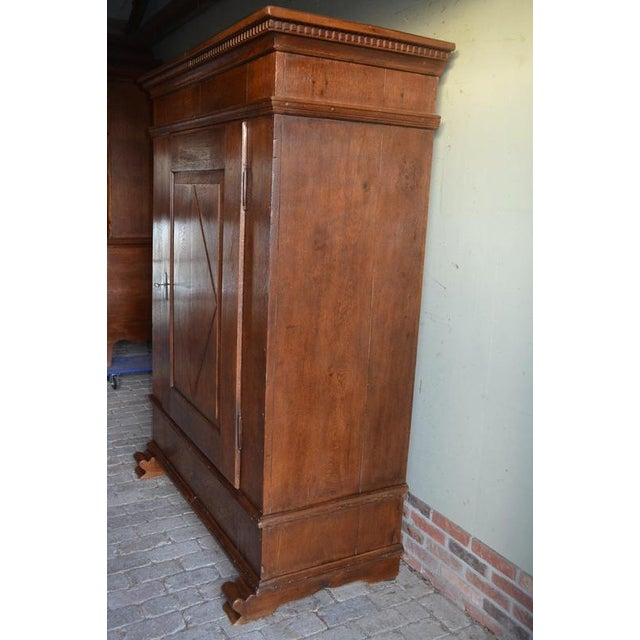 Antique Oak Single-Door Spindle Cupboard For Sale - Image 5 of 9