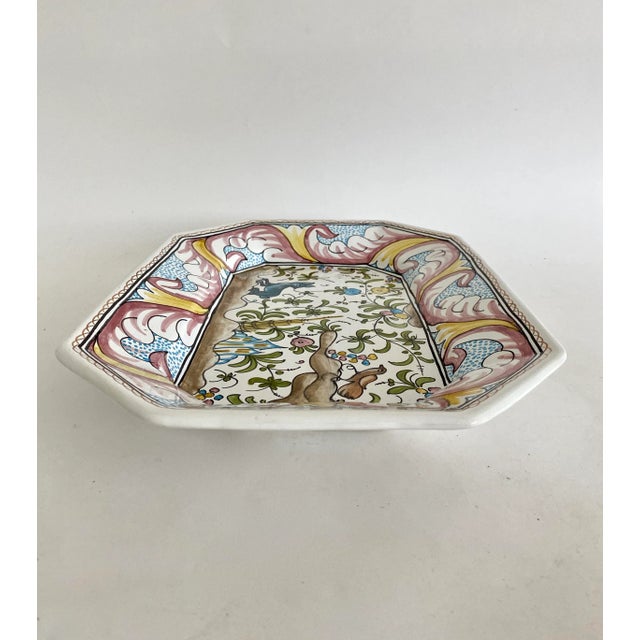 1960s 1960s Berardos Portugal Faience Platter For Sale - Image 5 of 5