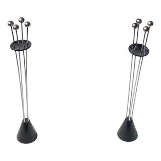 Vintage Adjustable Candleholders, 1970s, Set of 2 For Sale