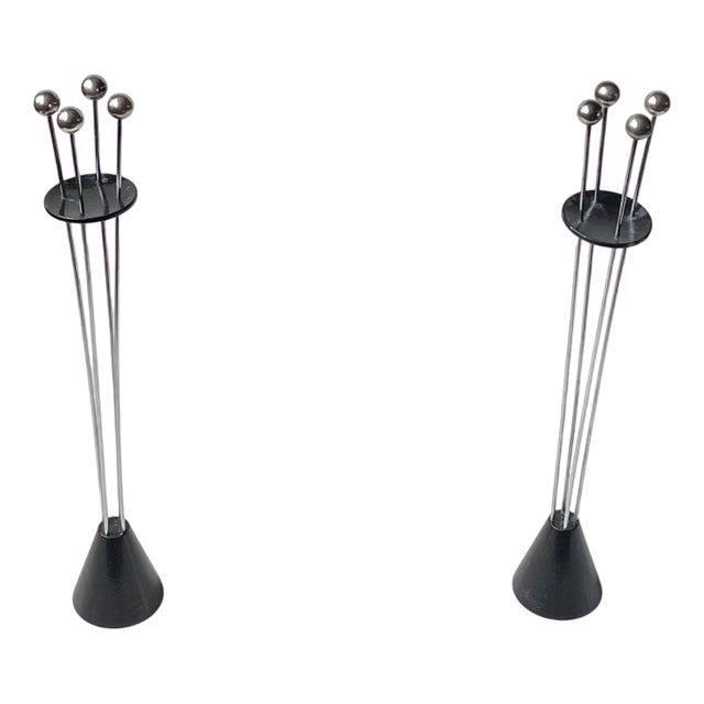 Vintage Adjustable Candleholders, 1970s, Set of 2 For Sale