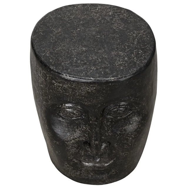 2020s Head Side Table, Black Fiber Cement For Sale - Image 5 of 5