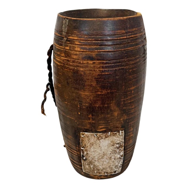 Wooden Vintage India Water Pot For Sale