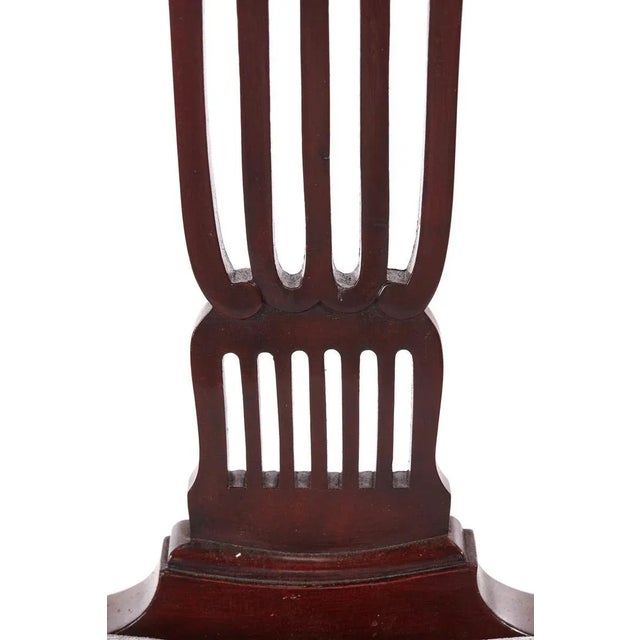 Set of Antique Mahogany Carved Side or Desk Chairs For Sale - Image 3 of 9