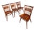 Set of Four (4) Mid-Century Modern Windsor "Centennial" Dining Side Chairs in Solid Walnut Attributed to Kipp Stewart for Drexel, Usa, C. 1960's For Sale