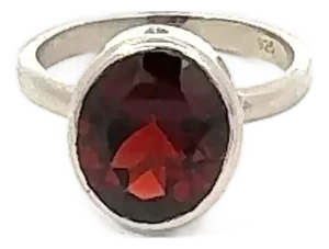 Stunning 4.55 Carat January Birthstone Solitaire Sterling Silver Ring - Size 7.5