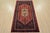 Cabin Hamedan Rug 3'5'' X 6'3'' Red Wool Vintage Tribal Hand-Knotted Oriental Carpet For Sale - Image 3 of 13
