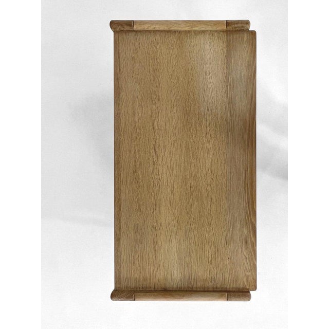 Wood Oak Serving Trolley by Guillerme et Chambron for Votre Maison, 1950s For Sale - Image 7 of 10