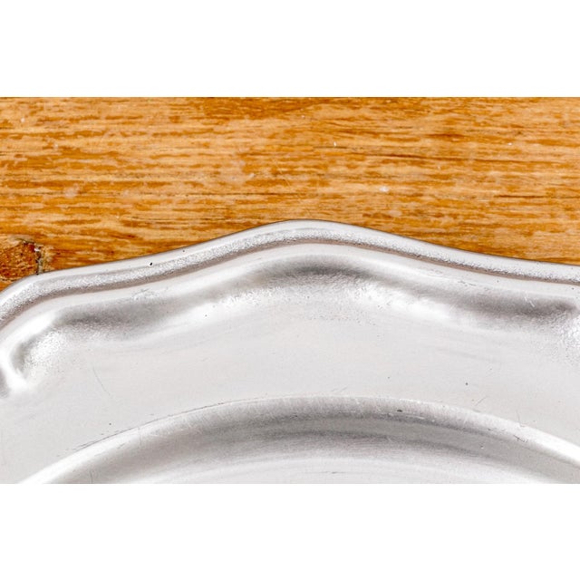 Vintage Wilton Ware Pewter Chargers- Set of 10 For Sale - Image 4 of 11