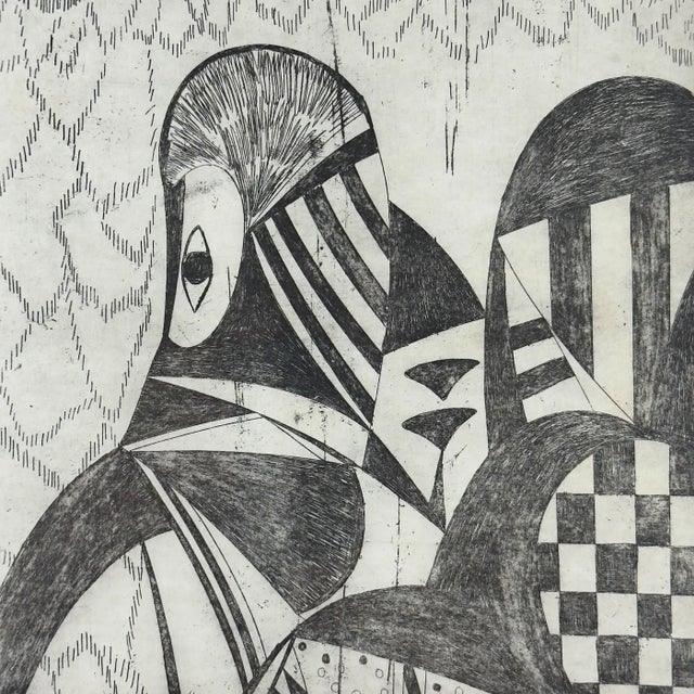 Black Popy, Composition, 1972, Etching For Sale - Image 8 of 15