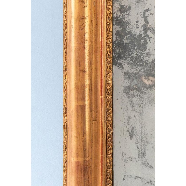 French Louis Philippe Gilt Gesso Mirror, 1850s For Sale - Image 6 of 8