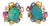 Bochic "Orient" Vintage Opal & Multi Fancy Sapphire Earrings 18K Gold&Silver For Sale