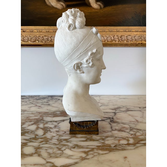 Manufacture de Sevres Vintage Sevres Bisque Porcelain Bust of Empress Marie-Louise For Sale - Image 4 of 12