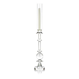 Vadim Crystal Glass Candle Holder, 29" For Sale