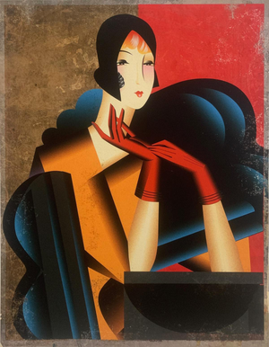 Danuta Dabrowska-Siemaszkiewicz, The Lady, Screen Print