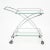 1980s Chrome and Glass Vintage Bar Cart For Sale - Image 5 of 10