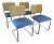 Marcel Breuer for Knoll Cesca Armless Dining Side Chairs - Set of 4 For Sale