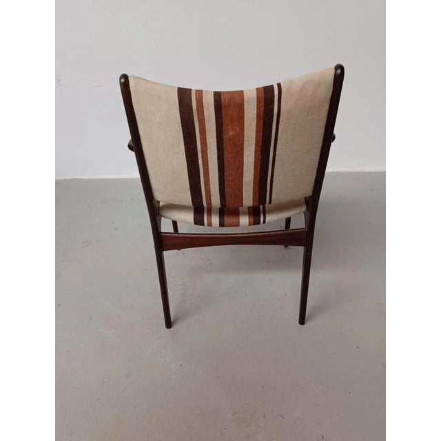 Brown Mahogany Armchair by Johannes Andersen for Uldum Møbelfabrik, Restored with Customizable Reupholstery, 1960s For Sale - Image 8 of 12