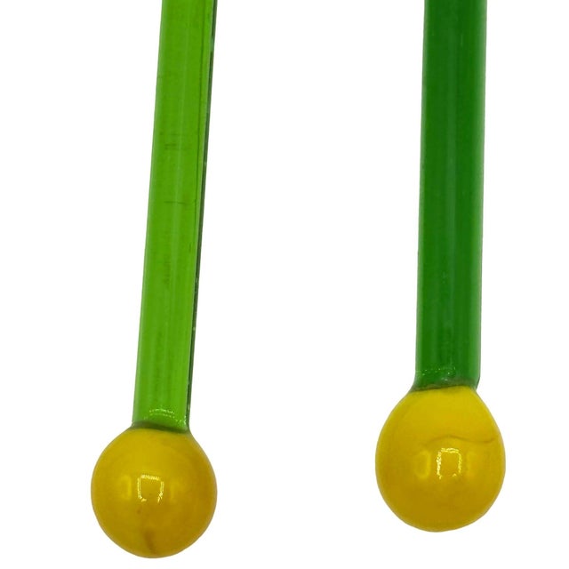 1980s 21 Piece Mid-Century Tropical Hula Girl & Flamingo Cocktail Swizzle Sticks For Sale - Image 10 of 18