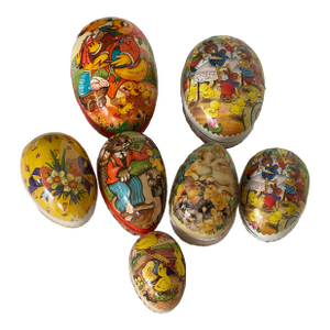 Antique German Easter Eggs Papier Mache