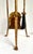 Gold 1960s Sculptural Gilt Iron Fireplace Tool Set With Stand For Sale - Image 8 of 9