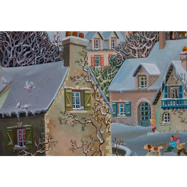 Late 20th Century Sophie Damez - French - Oil on Canvas - 1981 For Sale - Image 4 of 6