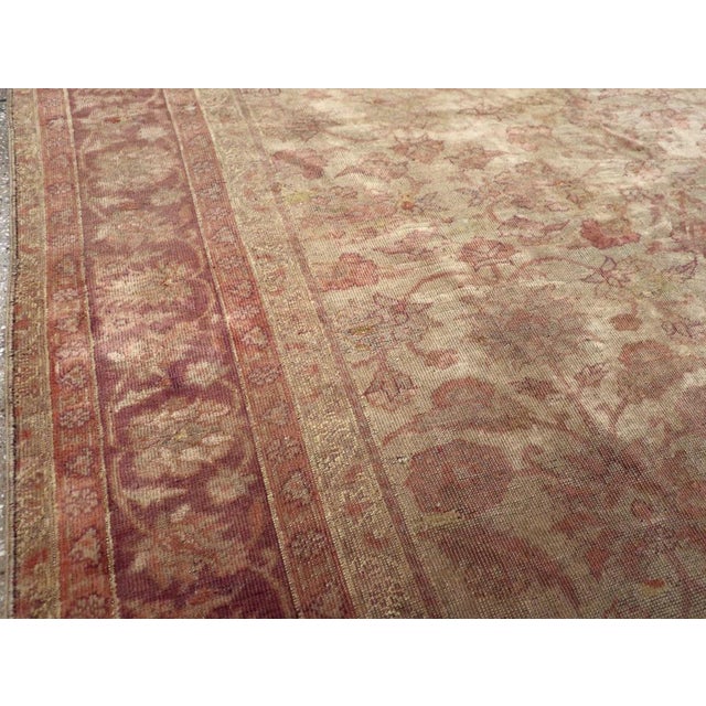 Galerie Shabab Collection Early 20th Century Turkish Oushak Accent Rug For Sale - Image 4 of 9