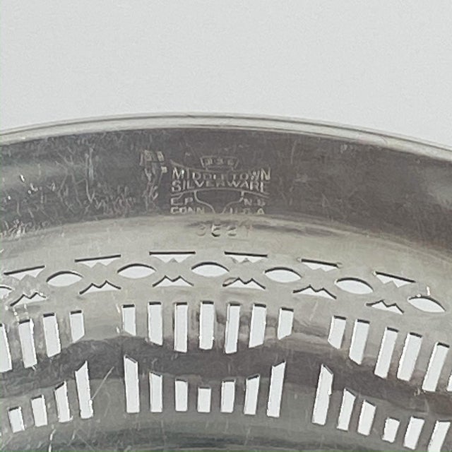 Middletown Silver Plate Low Plate For Sale - Image 4 of 5