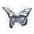 Monumental Butterfly Sculptural Metal Garden Chair For Sale