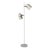 1970s Lightolier Mid-Century Modern Two-Light Floor Lamp With Articulating Pivoting Shades For Sale