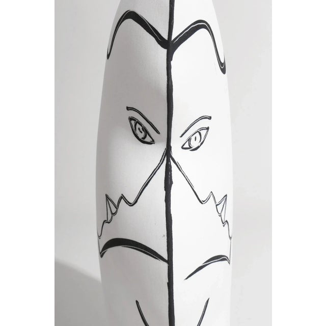 1980s 1980s Sculptural Woman Vase For Sale - Image 5 of 5