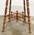 Brown Antique Ornate Oak Wood Stick and Ball Accent Table For Sale - Image 8 of 8