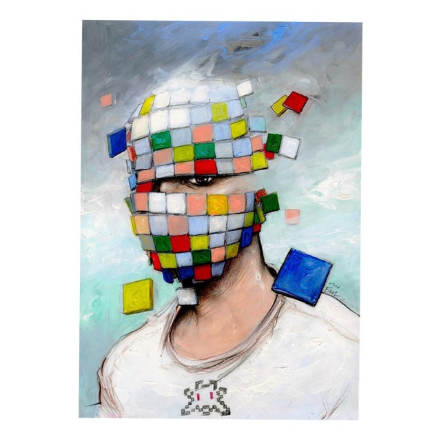 Enki Bilal, Portrait of Space Invader, 2023, Silkscreen For Sale