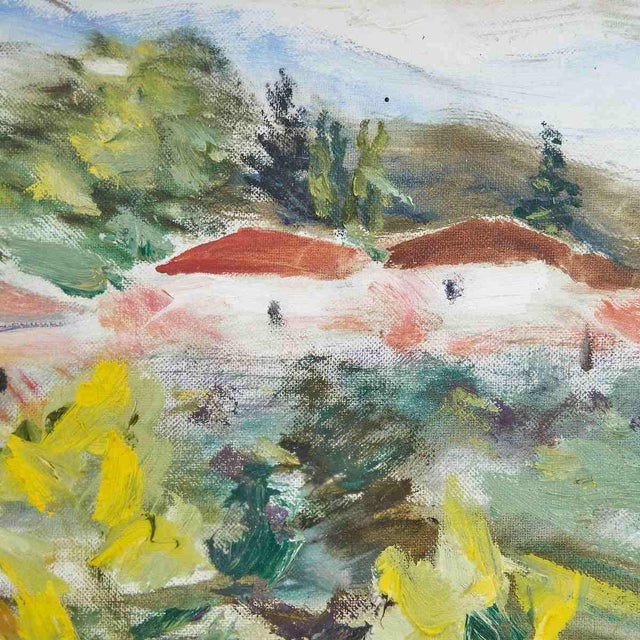 A. Signoretto, Tuscan Landscape, 1980s, Oil on Canvas For Sale - Image 3 of 8