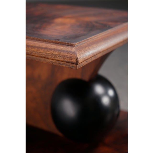 Wood French Art Deco Side Table, 1930s For Sale - Image 7 of 15