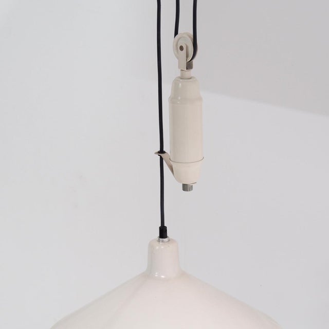 Grey Metal Counterweight Pendant, Italy, 1960s For Sale - Image 6 of 9