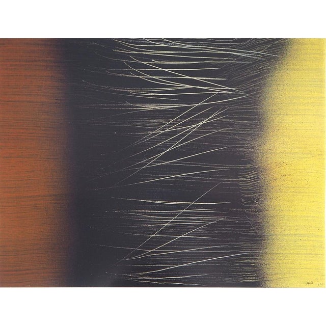Hans Hartung (1904-1989) Abstract Composition Original color poster after the 1962 work Signed in the plate On poster...