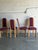 Pink Upholstered Beechwood Dining Chairs 4-Set Denmark Mid-Century Modern 1980s For Sale In Los Angeles - Image 6 of 10