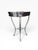 Ethan Allen Ethan Allen Silver Leaf & Gilt Accent Table With Geometric Stone Veneer Top For Sale - Image 4 of 12