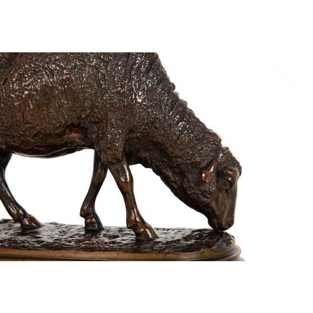 Authentic Lifetime Bronze Sculpture of “Grazing Ewe” by Rosa Bonheur Ca. 1860s For Sale - Image 10 of 18