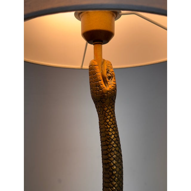 Brett Beldock for Cb2 Snake Bronze Table Lamp For Sale In San Francisco - Image 6 of 12
